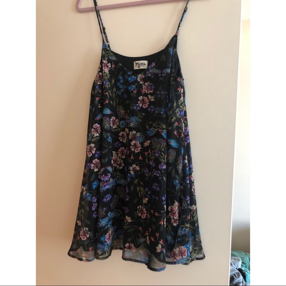 Black floral show me your mumu dress